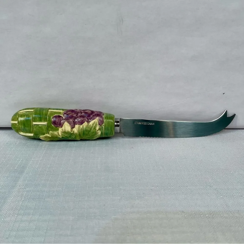 Portfolio by Pfaltzgraff Jamberry Cheese Tray with Sculpted Slicer